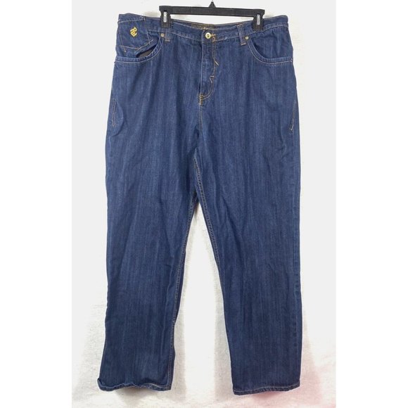 Rocawear Jeans Mens 42 Blue Baggy Denim Hip Hop 90s Streetwear 40x31 - Picture 1 of 16